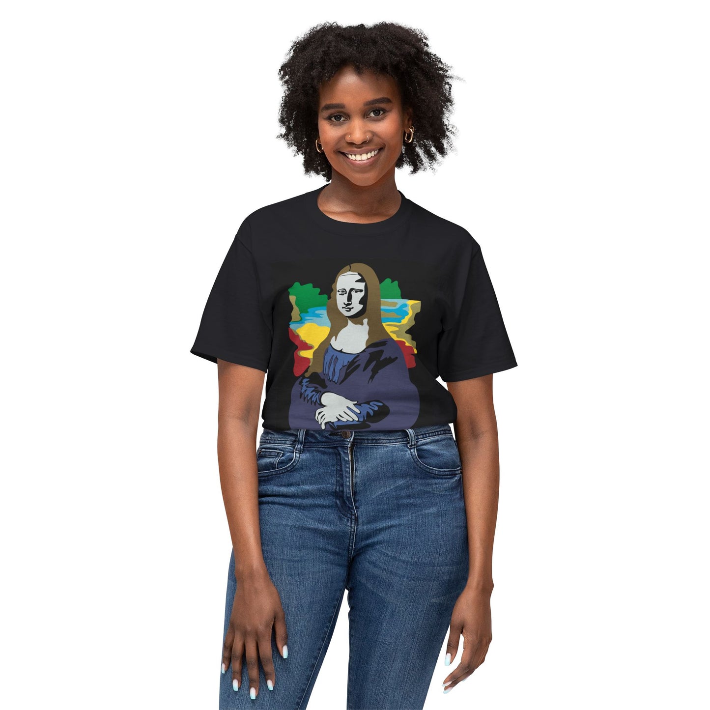 Colorful Mona Lisa Art Unisex T-shirt