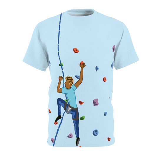 Climbers Conquer Rock Climbing Men's Unisex T-Shirt