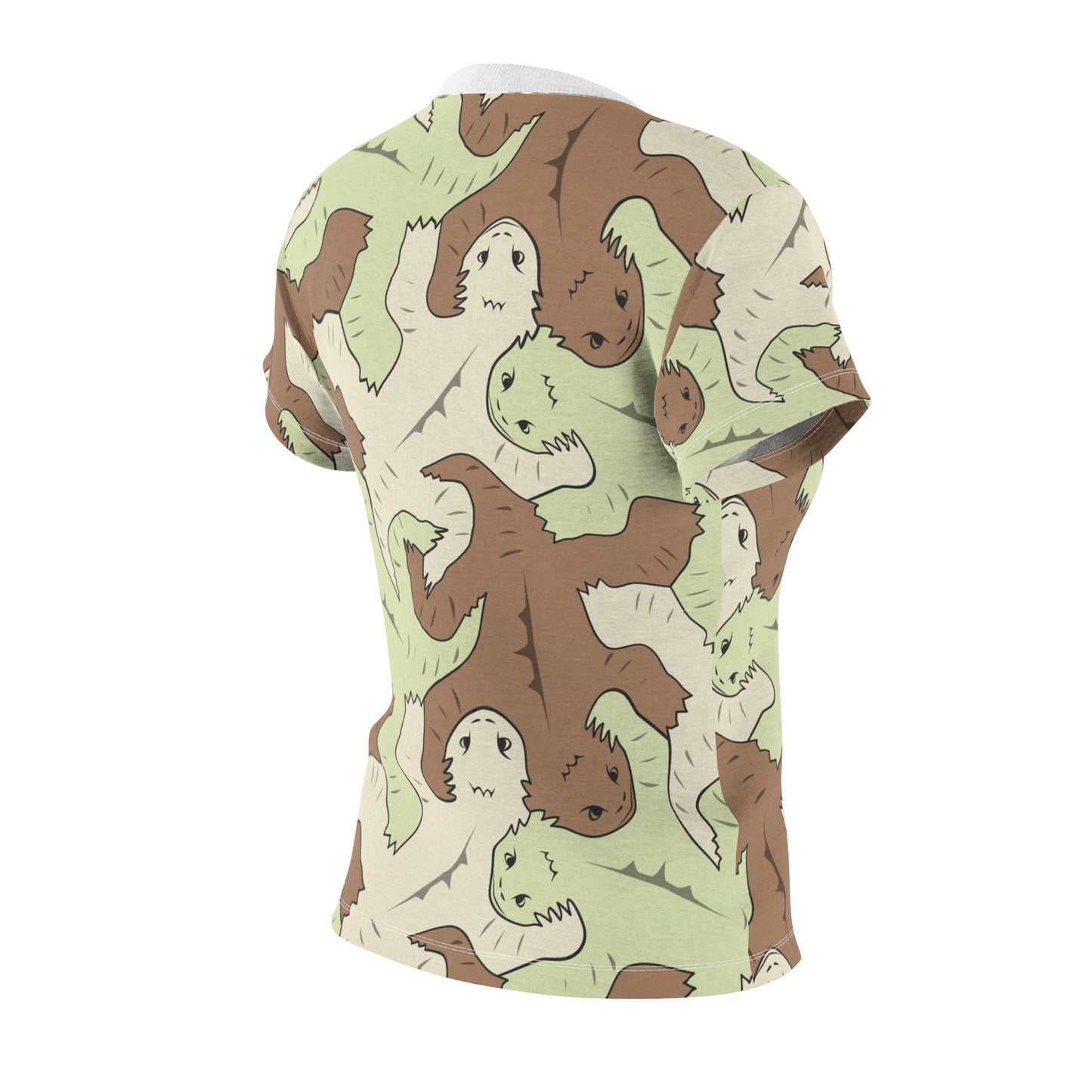 Green and Brown Lizard Tessellation Women's Unisex T-Shirt