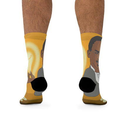 Lewis Latimer y los calcetines de filamento de carbono