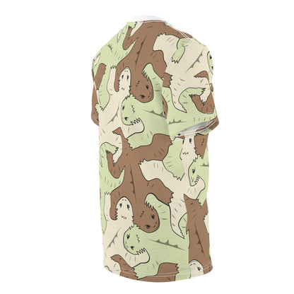 Green and Brown Lizard Tessellation Men's Unisex T-Shirt