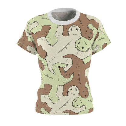 Green and Brown Lizard Tessellation Women's Unisex T-Shirt