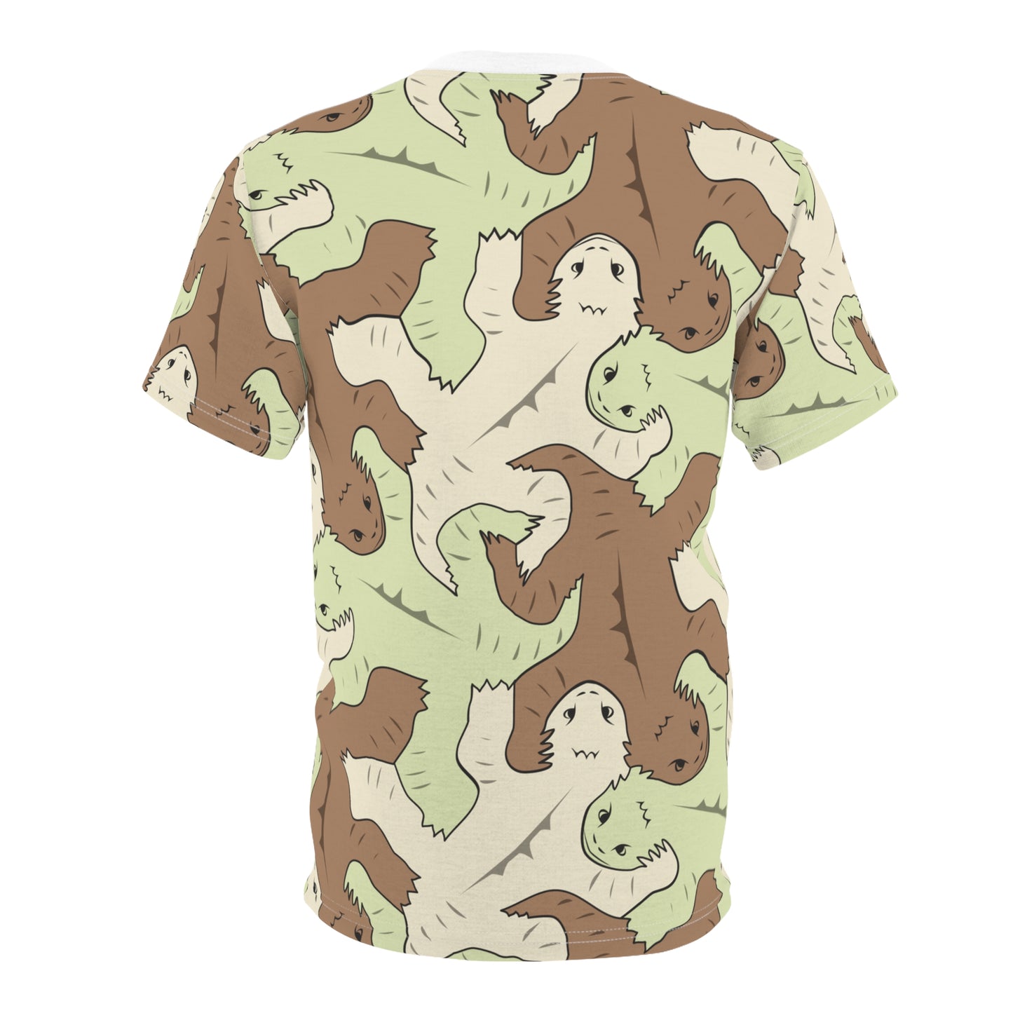 Green and Brown Lizard Tessellation Men's Unisex T-Shirt