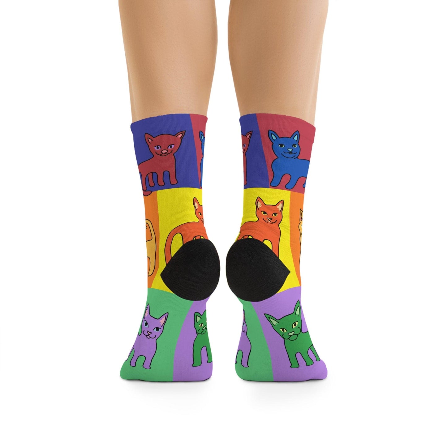 Colorful Cat Socks